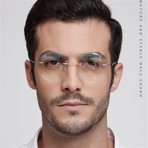 large rimless glasses